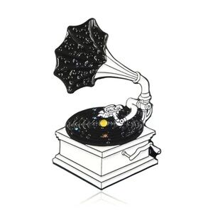 (3/$15) Phonograph Enamel Pin